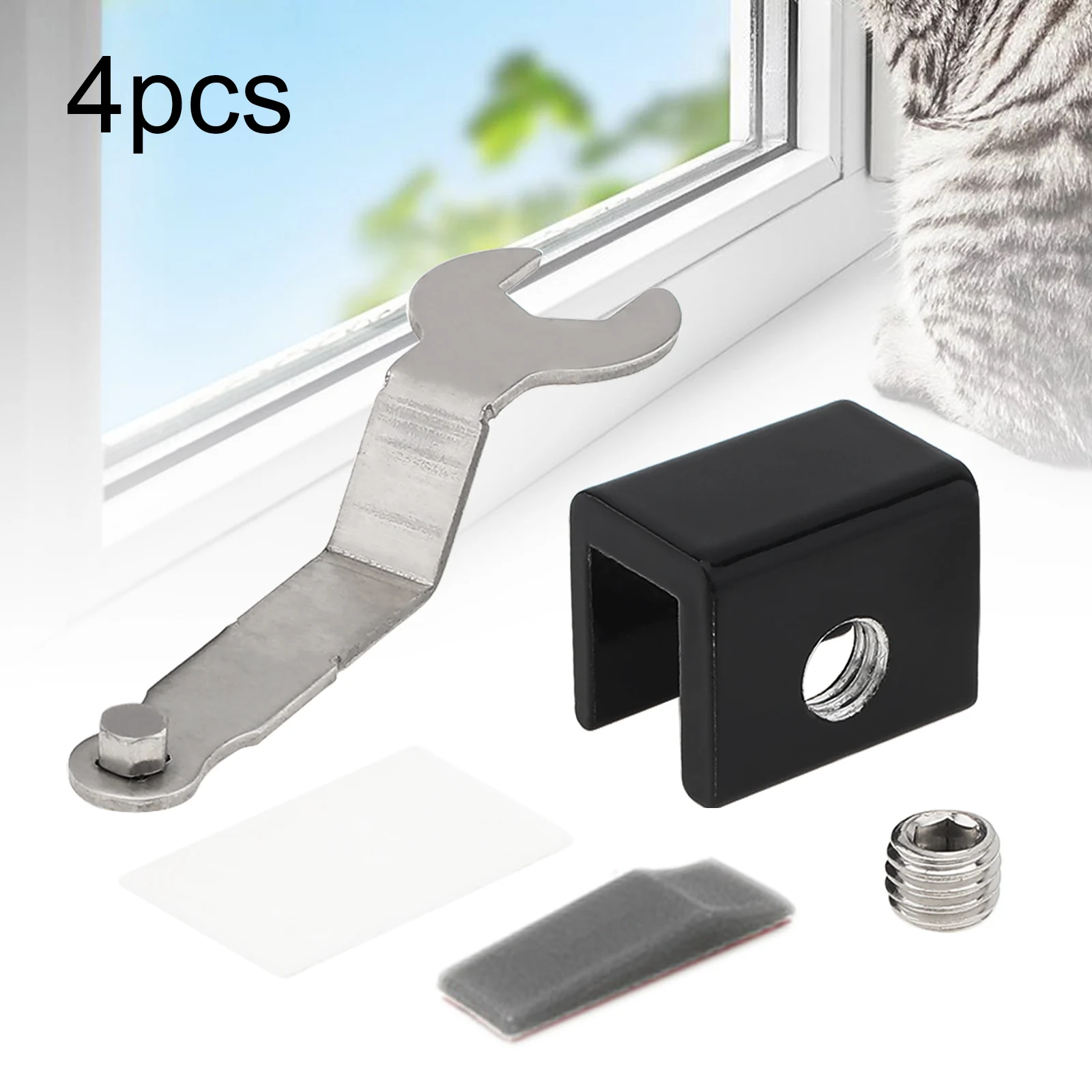 Upgrade Protection Design Sliding Security Window Locks with Key Adjustable Window Door Lock