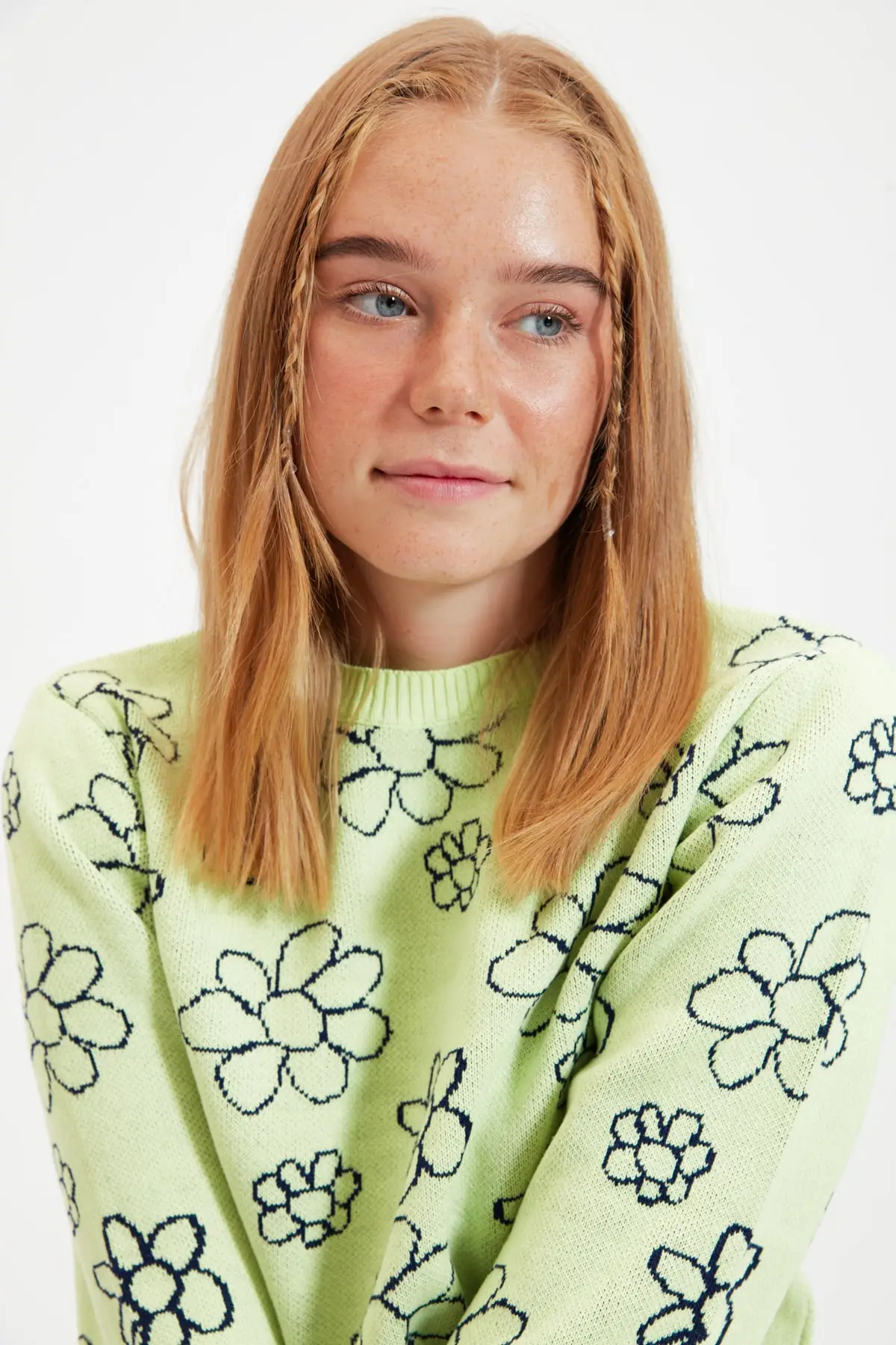 Жаккардовый вязаный свитер TWOAW22KZ0097 |