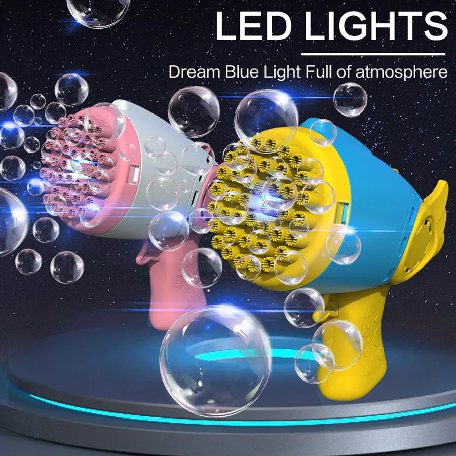 The 40-nozzle, fully automatic Angel Wings bubble gun – a stylish handheld toy that adds a festive atmosphere to outdoor wedding