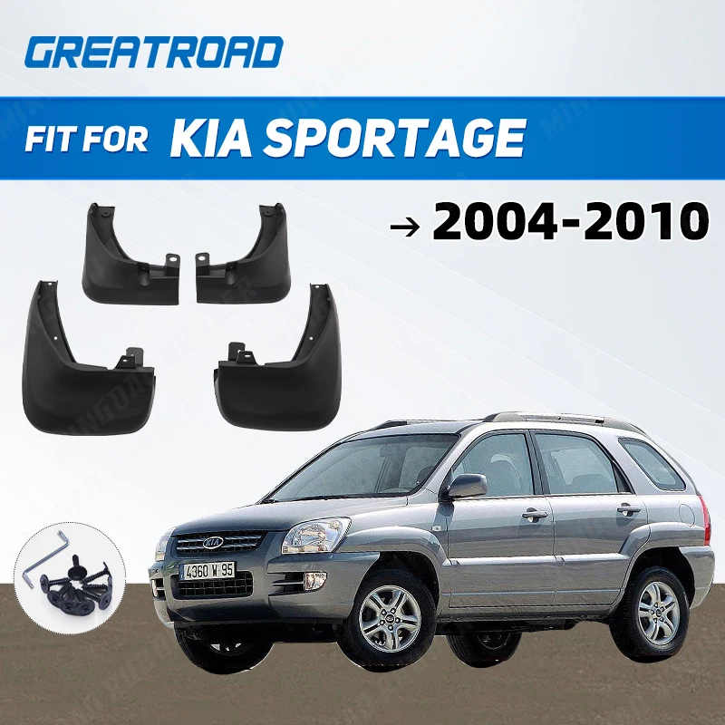 

Molded Car Mud Flaps For Kia Sportage 2004 2005 2006 2007 2008 2009 2010 Mudflaps Splash Guards Mud Flap Mudguards Accessories