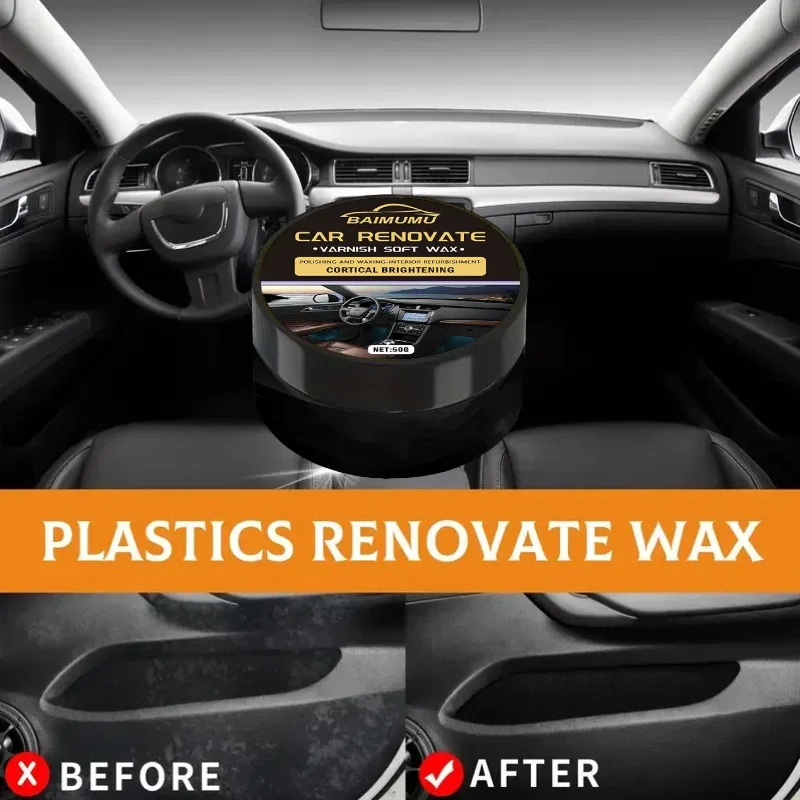 Leather Repair Kit Leather Plastic Repair Wax 50g Car Interior Leather Repair Wax Car Seat sofa Leather Dashboard Plastic Refurbishment