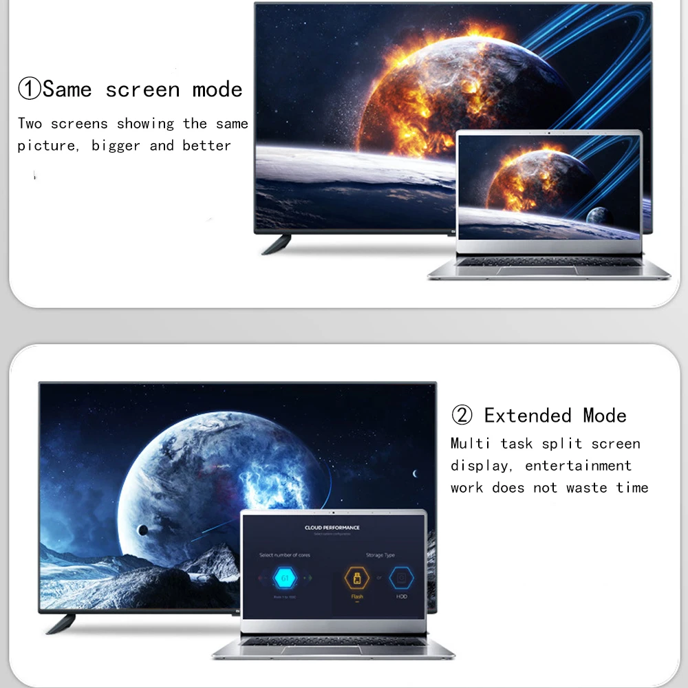 VGA-HDMI ȣȯ   VGA HD 1080P  ̺ ȯ, PC Ʈ TV ڽ ǻ ÷ 
