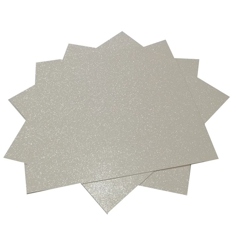 15 Sheets White Glitter Cardstock Premium 300gsm 12x12 Inch Perfect For Scrapbooking, Crafts