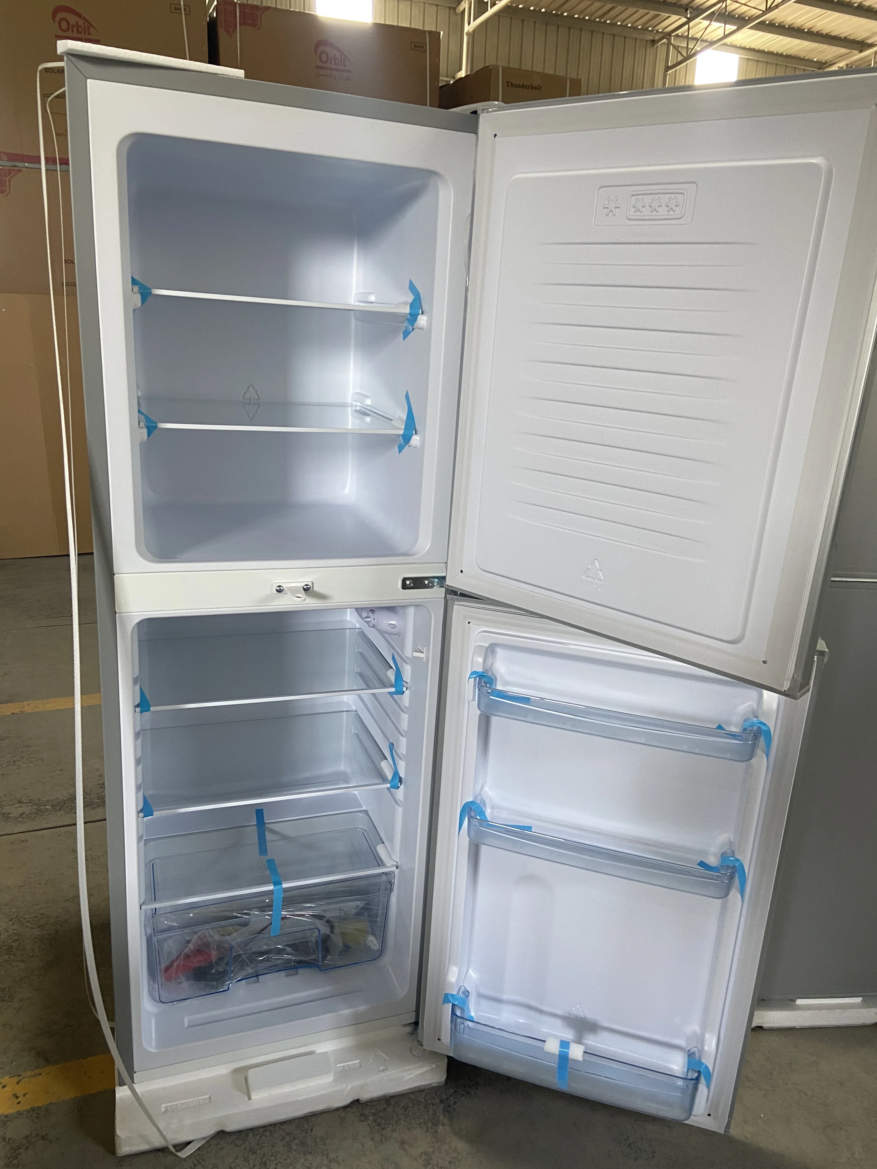 198L DC 12V Upright Freezer Solar Refrigerator Fridge