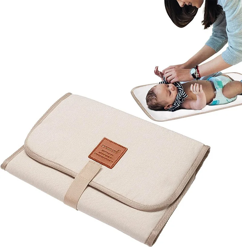Portable Changing Pad for Baby Diaper Changing Pad Foldable Waterproof Nappy Mat Travel Diaper Change Sheet Bag