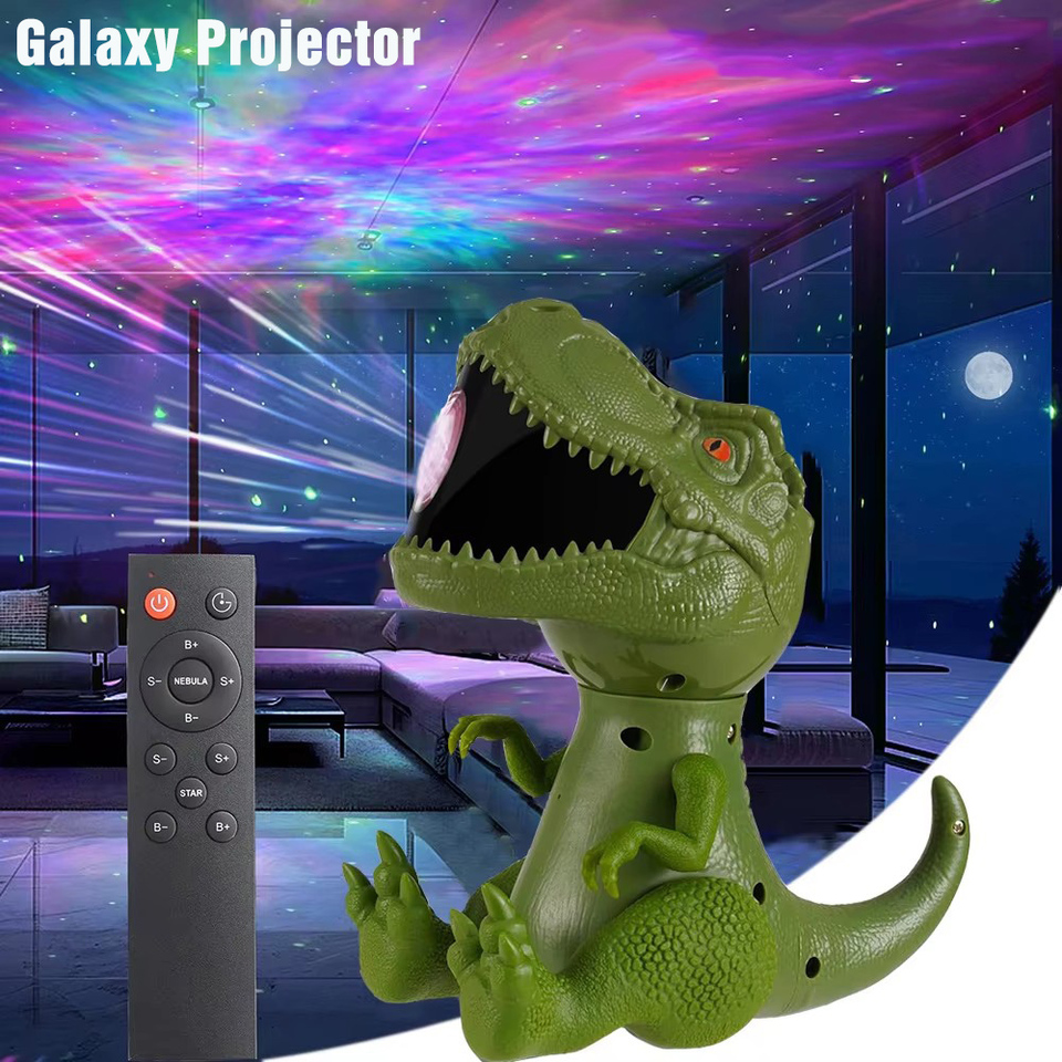 Star Projector Galaxy Night Light Dinosaur Space Projector Starry Nebula Ceiling LED Lamp for Bedroom Home Decorative Kids Gift