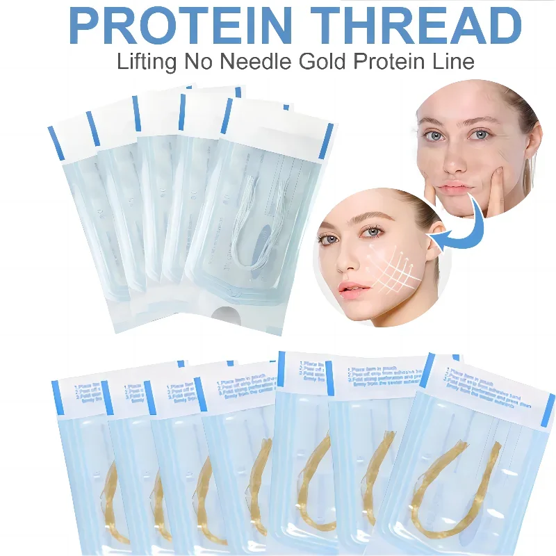 Radar Thread No Needle Silk Fibroin Line Carving Essence Collagen Facial Thread Lift Anti Aging Hyaluronic Tightening Skin Care