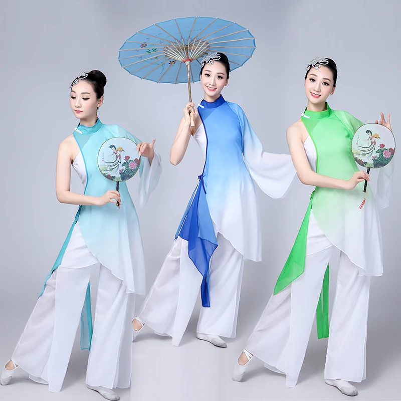 Traditional Chinese Folk Dance Costume for Woman and Kids Yangko Girl Children Dress