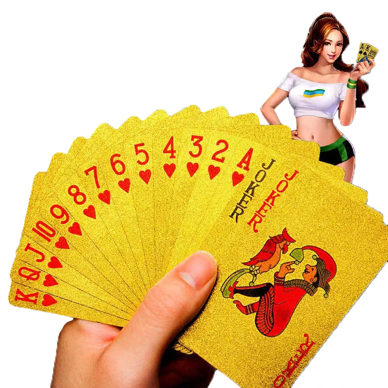 Acquista Carte Da Gioco Da Tavolo Per Poker Texas Cavallino Oro In