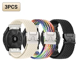 Versatile Elastic Stretch Nylon QuickFit Watch Band Strap - QuickFit 26mm (3PC Star colorful BK)