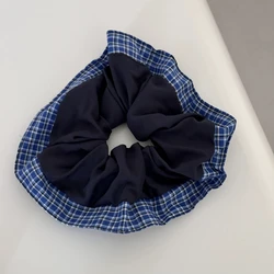 Embroidered Floral Lace Hair Scrunchies and Headbands - Sweet Blue Accessories (Blue 1)