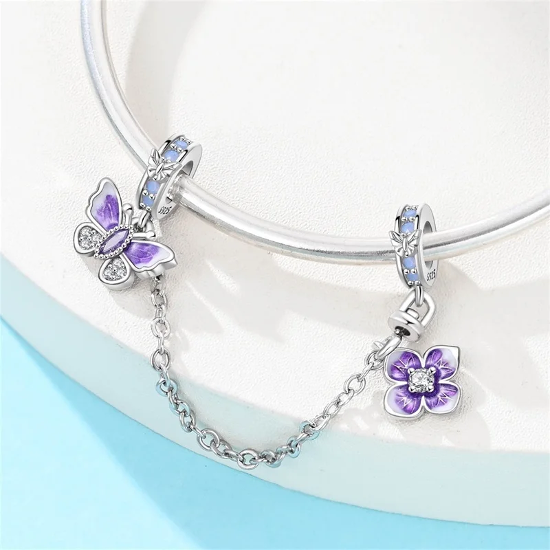 Heißer Verkauf 925 Sterling Silber Charms Perlen Für Immer Liebe Herzförmige Schleife Familie Charms Baumeln Für Armband Frau DIY Schmuck Geschenk – Detail 21