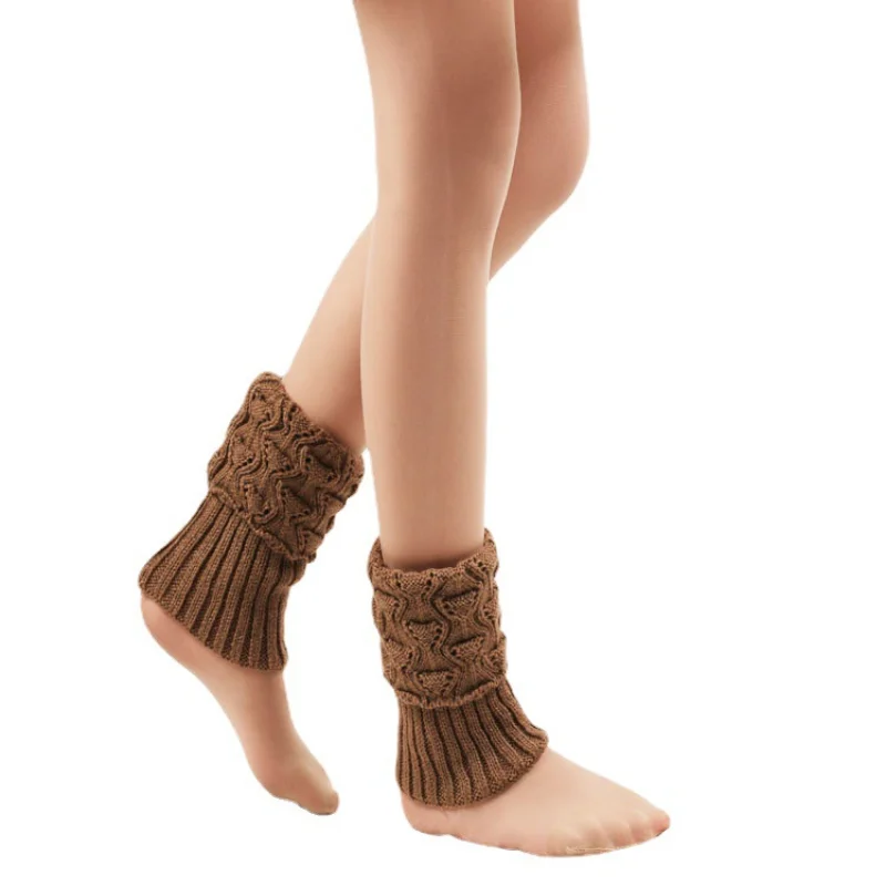 Woman Thigh High Warm flanging Christmas Gifts Knit Knitted Knee Socks Winter Leg Warmers for Women Fashion Gaiters Boot Cuffs leg warmers