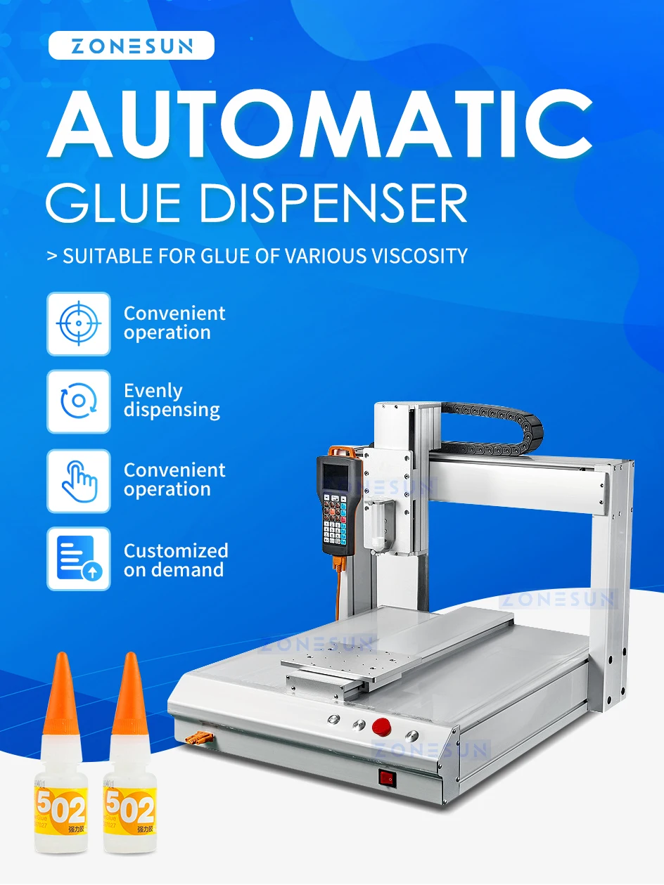 Máquina dispensadora automática de pegamento ZONESUN ZS-GD2205 