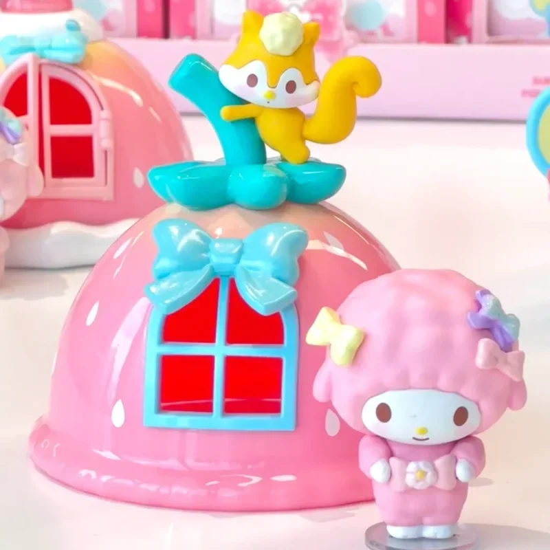 MINISO 산리오 마이 멜로디 앤 마이 스위트 피아노 시리즈 블라인드 박스 모델, 카와이 애니메이션 피규어 장식 장식, 어린이 데스크탑 장난감
