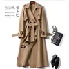 Autumn Winter Long Sleeve Trench Coat For Women 2024 Fashion Loose Office Lady Long Outerwears Jacket Coats Female Clothing 1