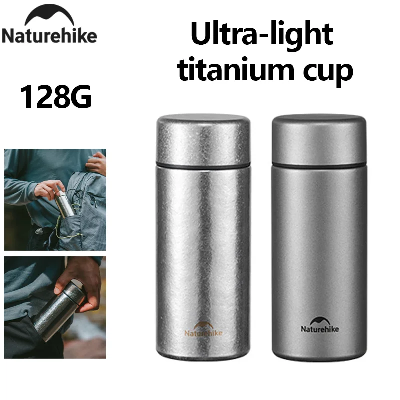 Naturehike2025 New Titanium Ultralight Pocket Mug Long Lasting Anti-bacterial Deodorant Safety Mug Insulated 6 Hours Camping Cup