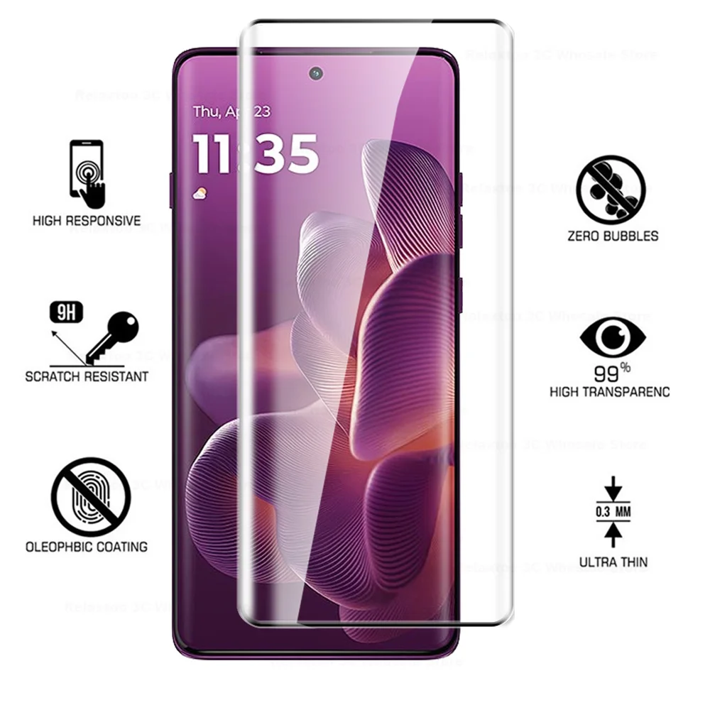 6-in-1 Premium Tempered Glass Screen Protectors with 10D Curved Design