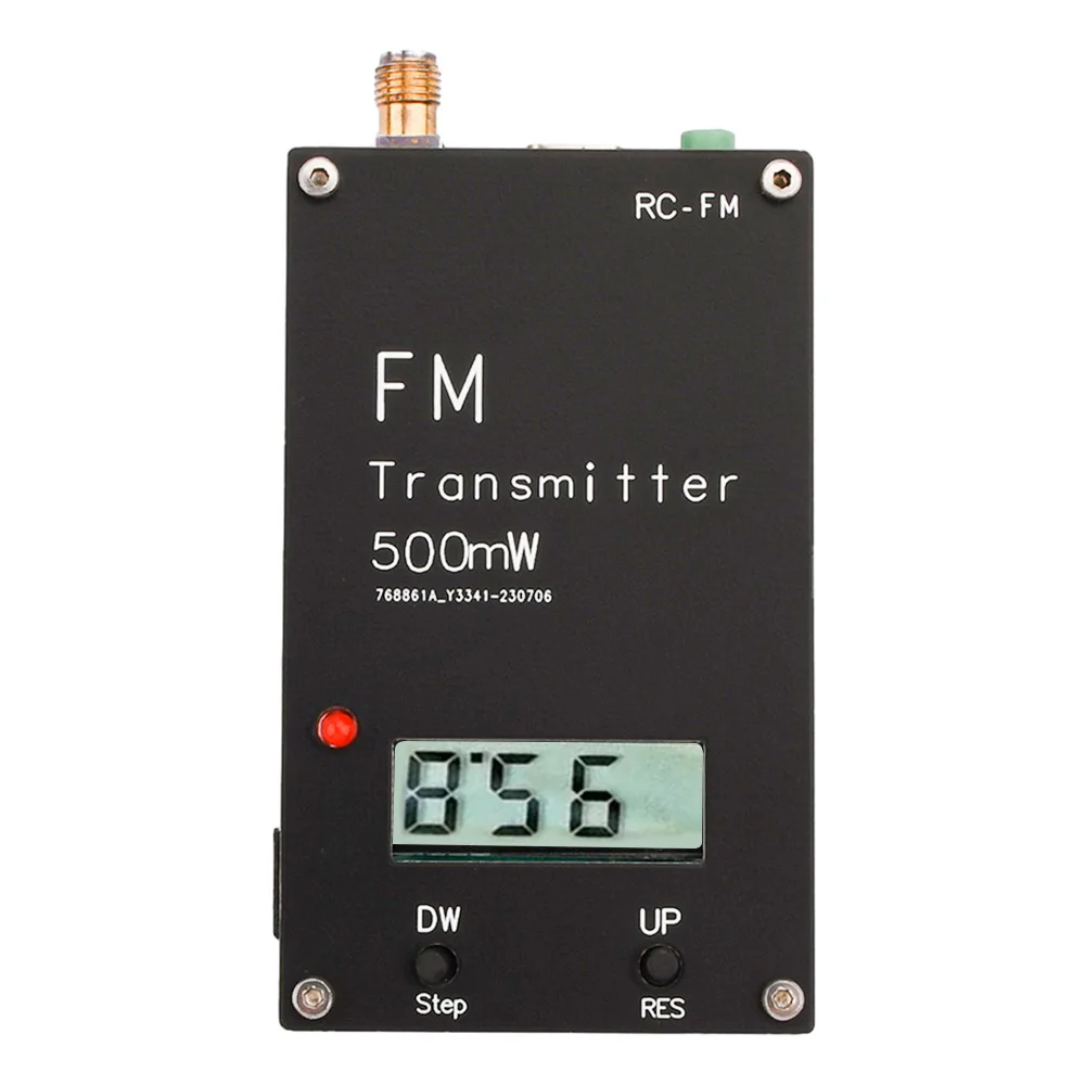 

2000M 0.5W FM Transmitter Frequency LED Display Stereo Digital 88M-108MHz FOR DSP Radio Broadcast Campus Radio Station Receiver