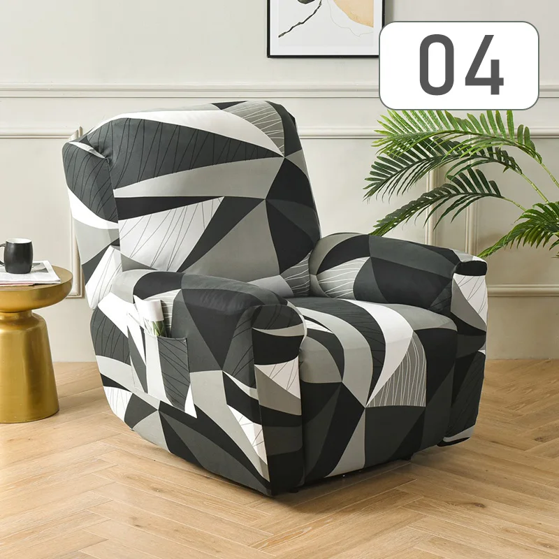 Full Set Elastic Stretch Recliner Sofa Cover for Living Room Reclining Chair Cover Protector Lazy Armchair Couch Slipcover
