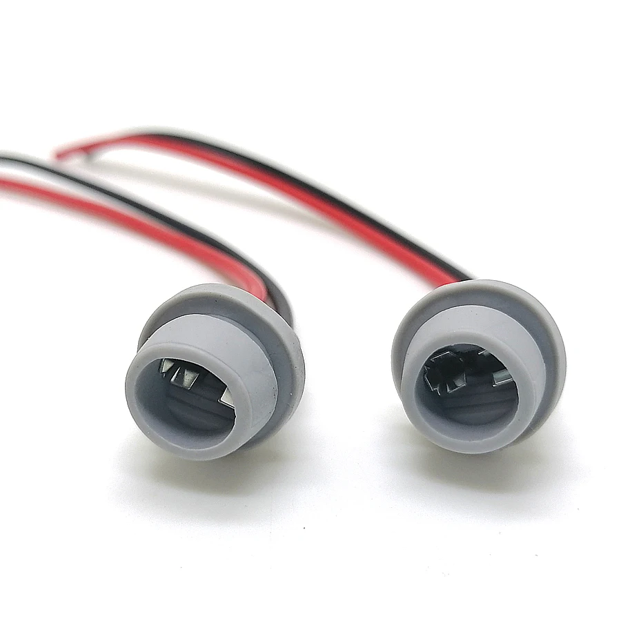 Rubber T10 W5W Lamp Base Adapter Cable 4Pcs For Car Truck Clearance Side Marker Parking Lights Bulb Holder