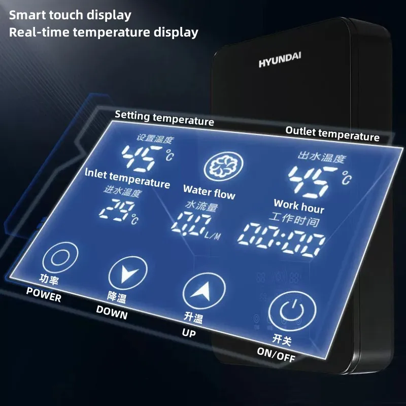 Sl-a1-80 Calentador de agua eléctrico instantáneo Hogar Temperatura  constante inteligente y calentamiento rápido Máquina de baño de ducha  pequeña