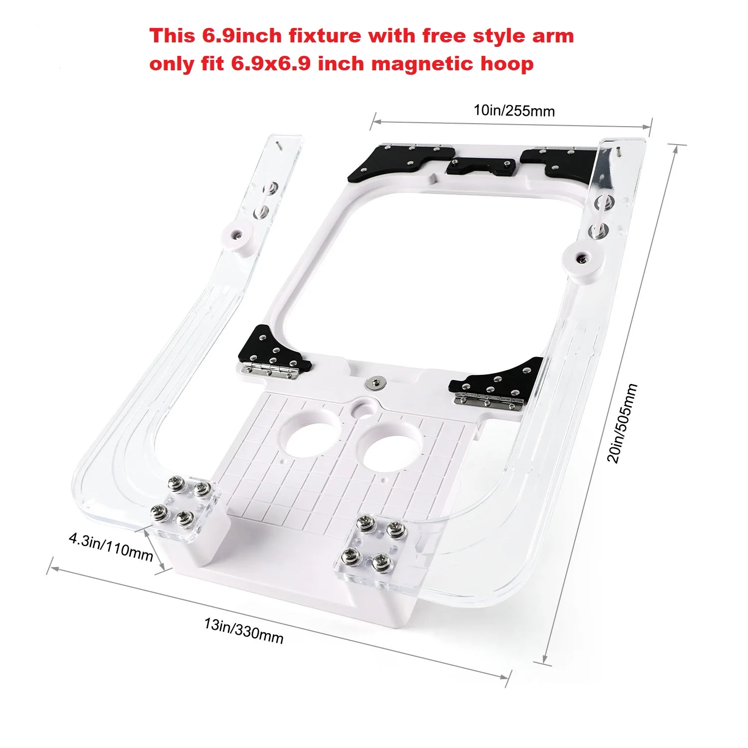 6.9inch fixture