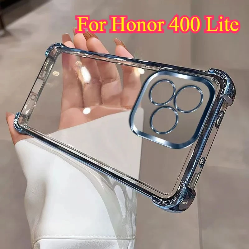Plating Lens Protection Anti-Shock Back Case with Four-Corner Reinforcement