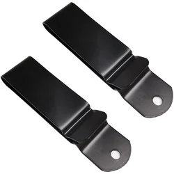2PCS Black Coated Metal Belt Clip For Mounting on KYDEX and Leather Carry Systems DIY Sheaths Holsters