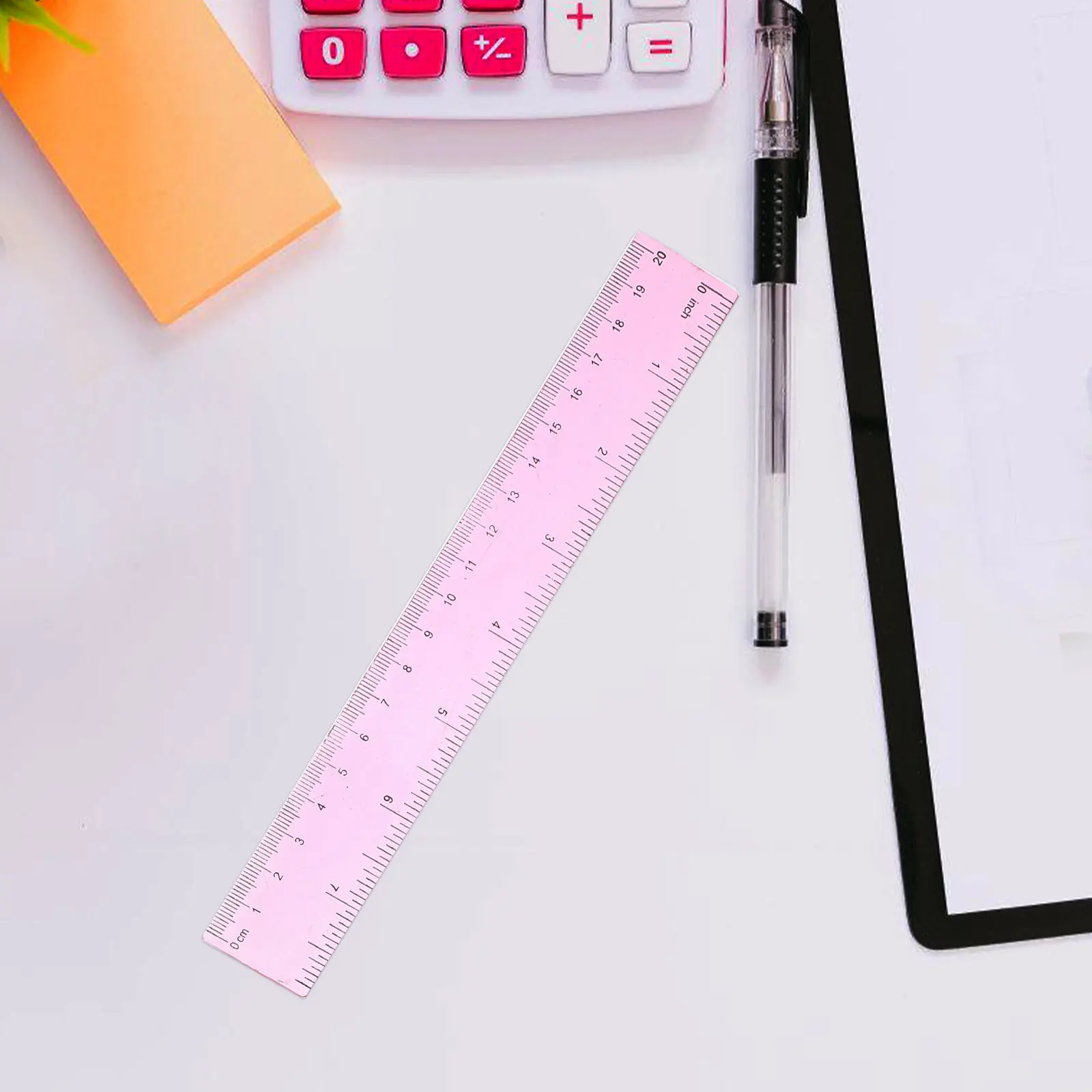 5Pcs 다채로운 플라스틱 눈금자 세트 전문 드로잉 눈금자 학생 건축가를위한 경량 휴대용 정확한 측정 도구
