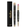 QIC double head lipstick pen waterproof not makeup makeup color two in one fine tube mouth Red lip line pen 5