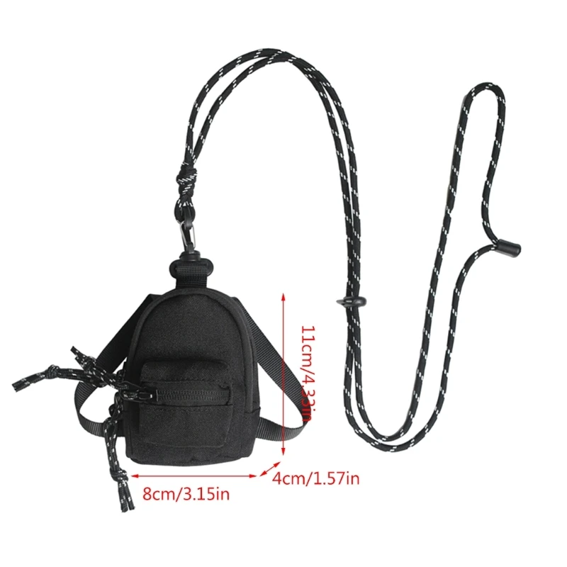 Mini Crossbody Shoulder Bag with Carabiner for Men Women Small Travel Wallet Purse Small Crossbody Bag Cellphone