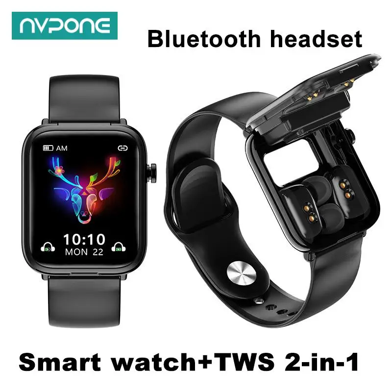 

New Smart Watch X8 TWS Bluetooth Headset Wireless Earphones Two in One 1.69inch Call Music Sports Fashion Smartwatch Android IOS
