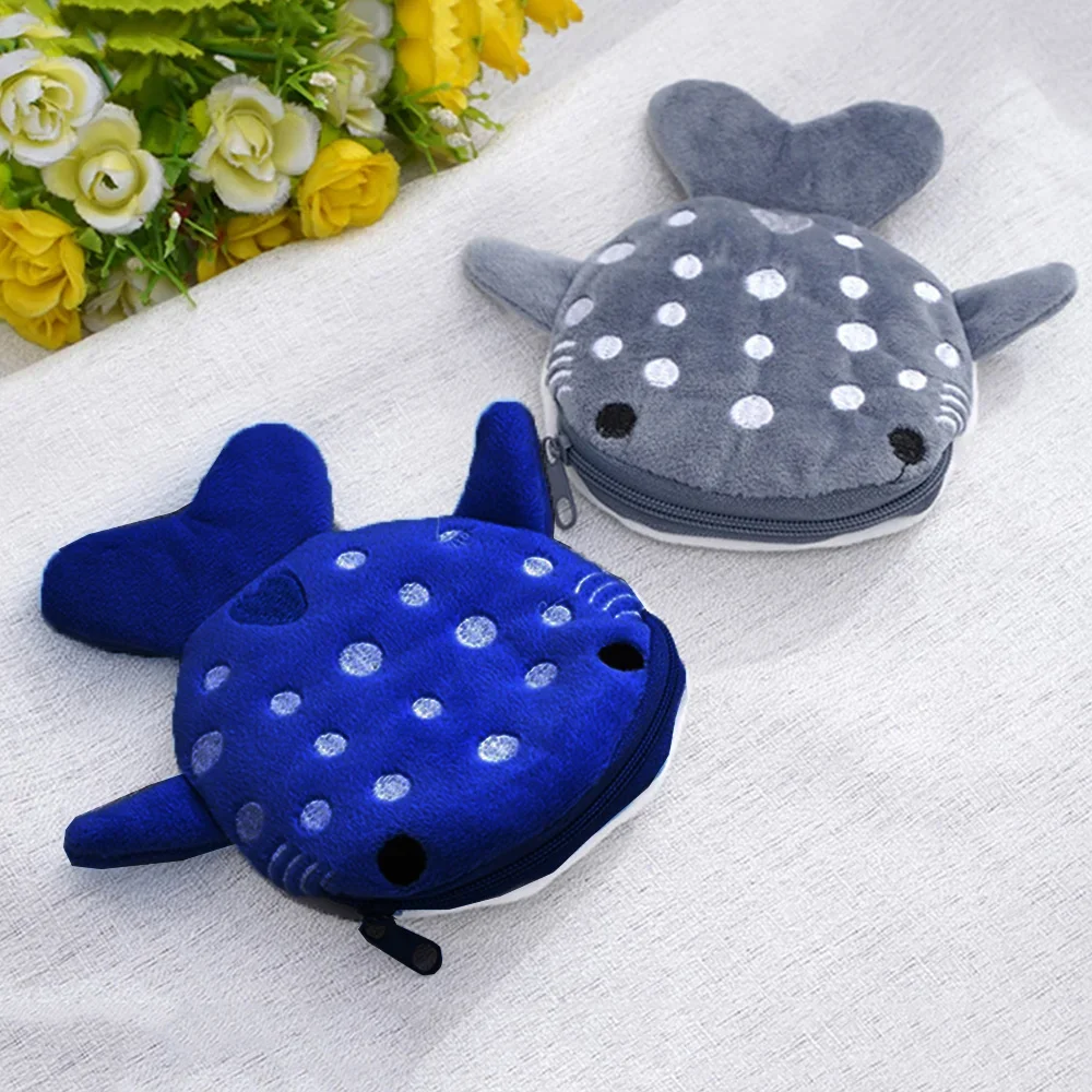 Coin Purse Japan Cute Plush Whale Shark Doll Mini Zipper Wallet