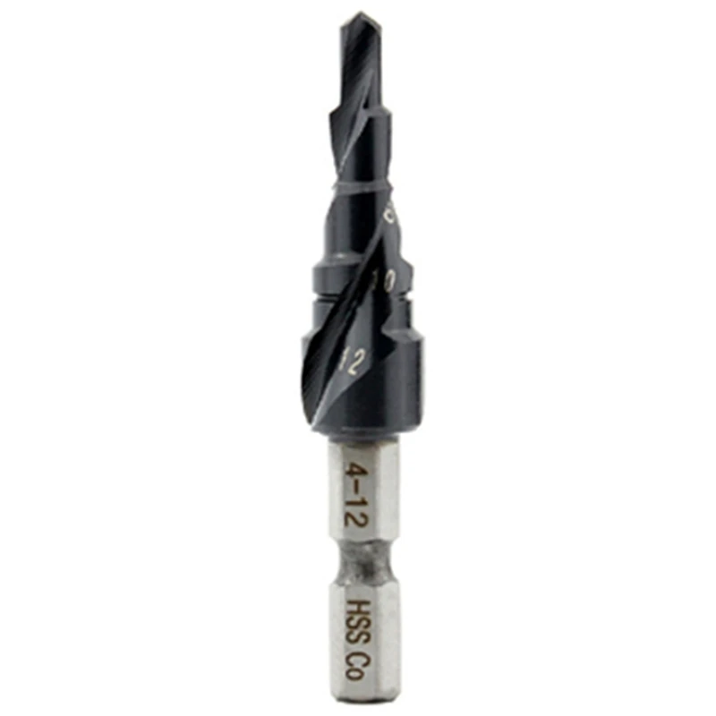 

M35 Tialn шестигранный хвостовик спиральный паз высокоскоростное стальное кобальтовое ступенчатое сверло