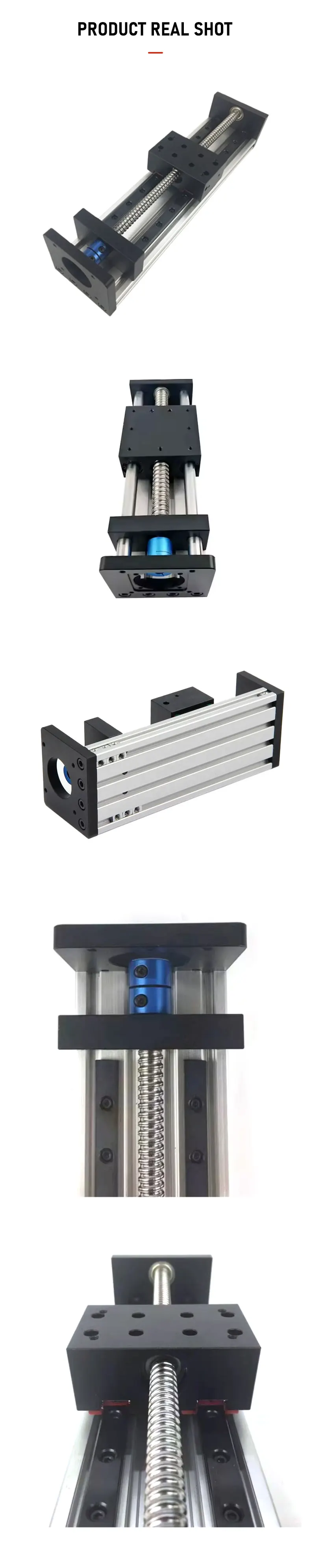 1pc GX80 Ball Screw Linear Slide Modul Doppel Track Rail Elektrische Schrittmotor Rutsche Tisch – Detail 12