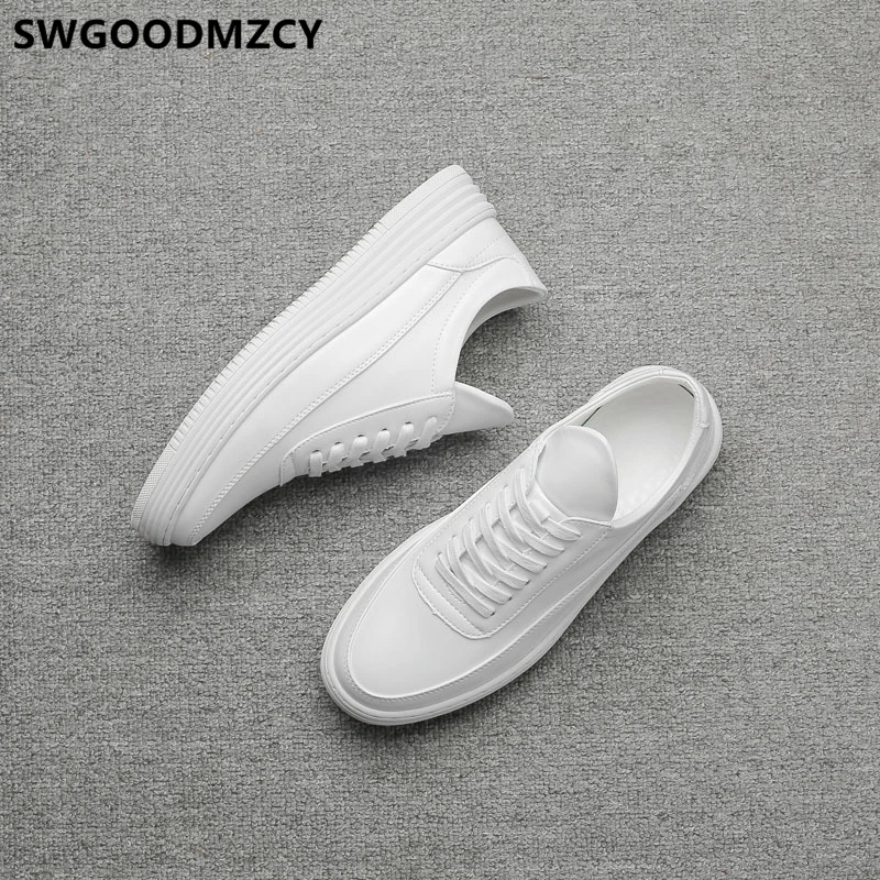 Leather Shoes Men White Sneakers Men Shoes Luxury Brand Fashion Designer High Quality Zapatos De Hombre Buty Damskie