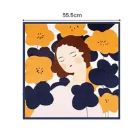 Silk Scarfs For Women Soft Breathable Neck Collar With Colorful Print Perfect Lightweight Silk Scarf Women Neck Tie Bag Scarfs 6