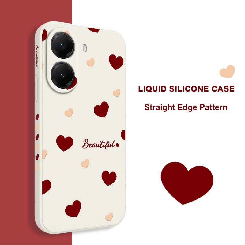 Red Heart Silicone Soft Phone Case