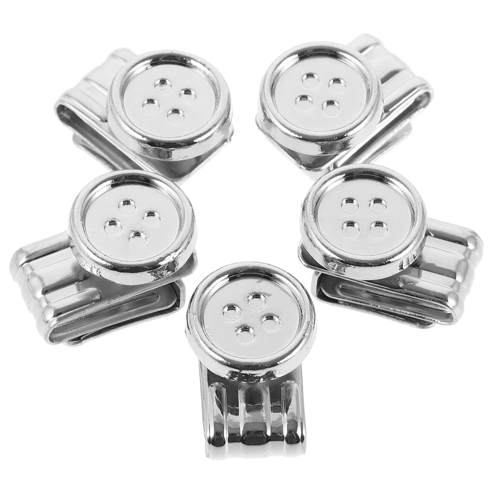 

5 Pcs Button Suspender Clip Jeans Suspenders Buttons for Mens Pants Bachelor It Can Move Apparel Man