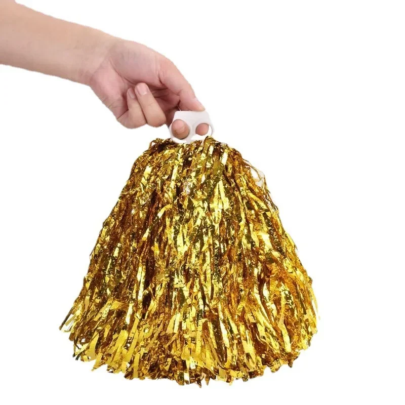 1pc Cheerleader Pom Poms Sports Match and Dance Performance Cheerleading Pompoms Hand Flower for Balls Sports Cheering Supplies