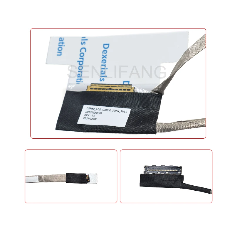 New For Acer Aspire VX15 VX5-591G N16C7 VX5-591 30pin Laptop LCD LED Display Ribbon Screen Cable DC02002QL00 50.GM1N2.008 C5PM2