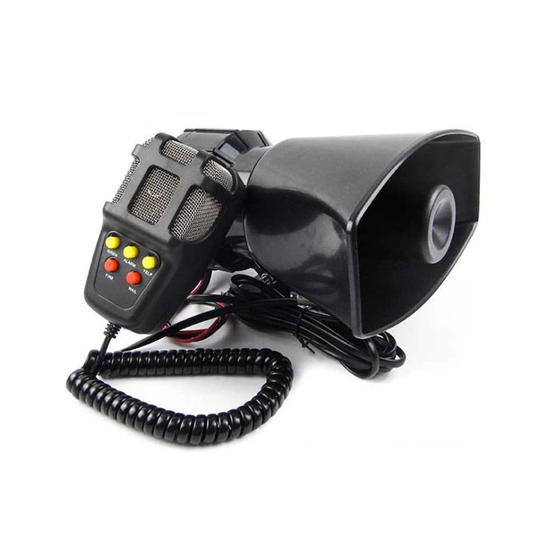 Car Horn Loud Multipurpose Speaker Police Siren Air Horn Megaphone Alarm Emergency Motorcycle 12V 100W Multi-tone & Claxon Horns car siren horn car air horn motorcycle horn