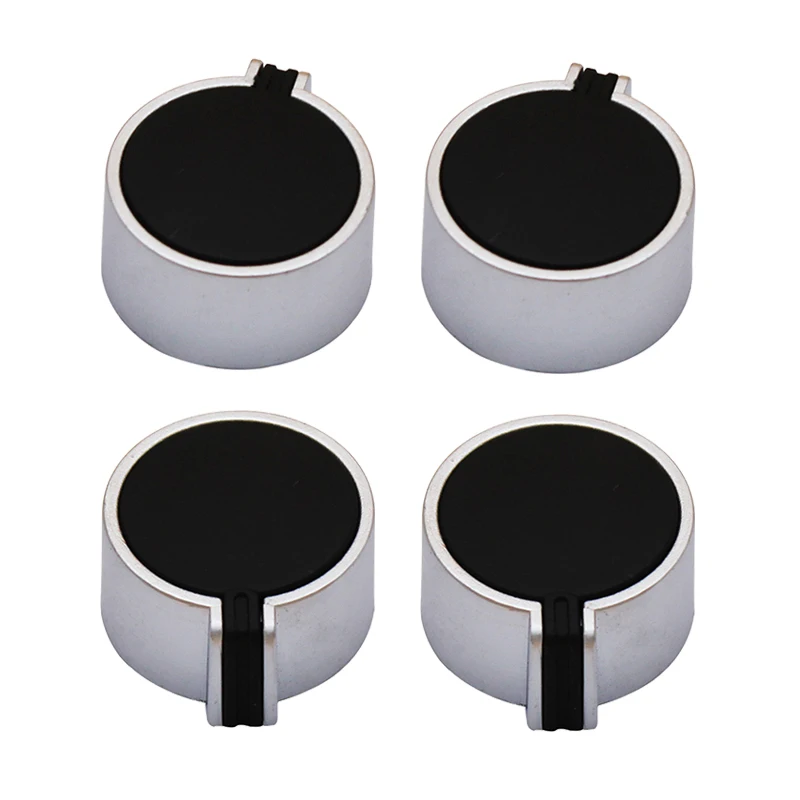 Universal Zinc Alloy Knob Switch Metal Rotary High Temperature Nickel Plating Control Kitchen Stove Accessories for Gas Oven