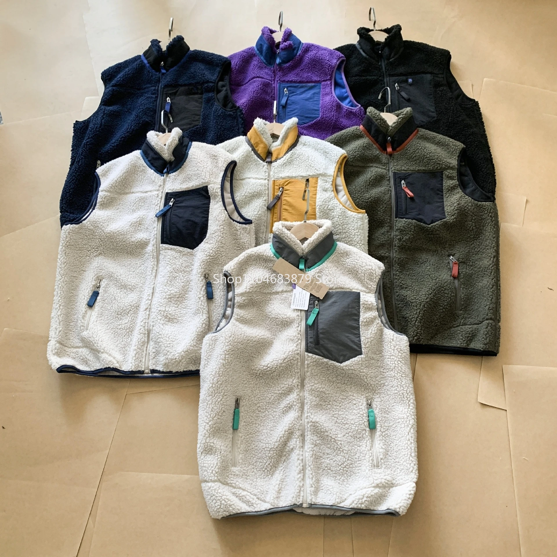 Veste sans manches velours mouton homme Pata tendance - Haut mode automne hiver origine chinoise