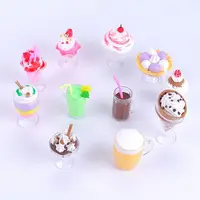 Miniatures Transparent Goblets Tableware Dollhouse Plate Dish Mini Cups Decor 2