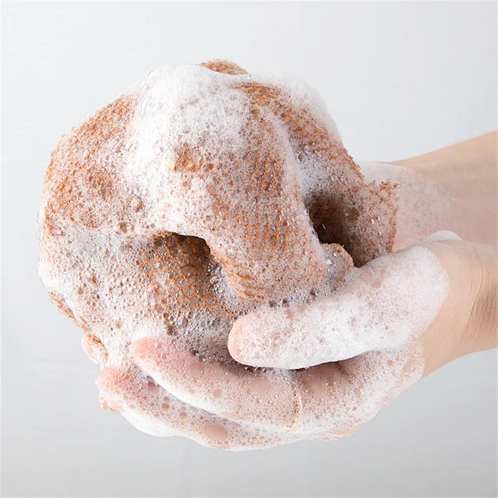 1~5PCS African Net Sponge, 31.5inch African Exfoliating Body Net Scrubbing Wash Net Washcloth Long Bathing Sponge Net Shower 6