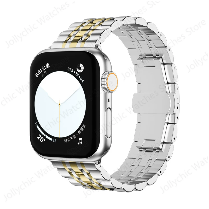 Stainless Steel Adjustable Bracelet for Smartwatch - Premium Replacement Band