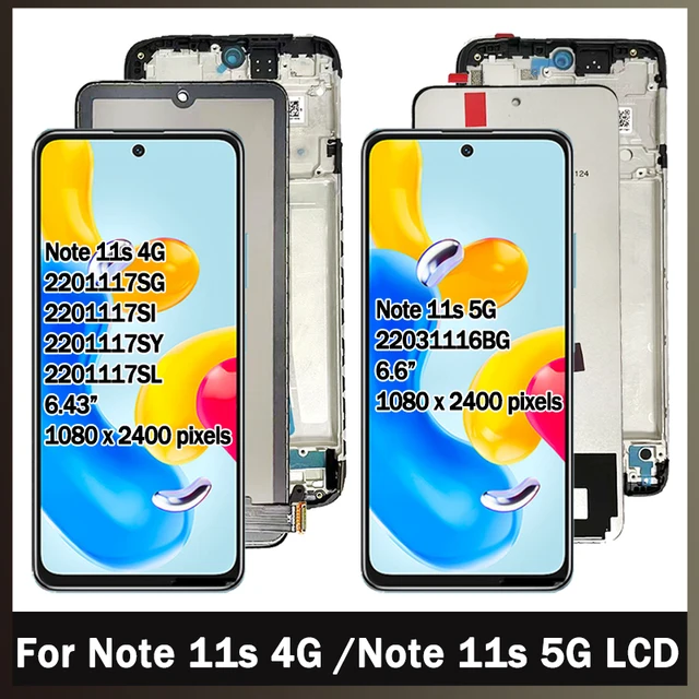 Display Xiaomi Redmi Note 11S 6,43" | Schermo LCD Con Touch | Nero Con Cornice - Foto 7