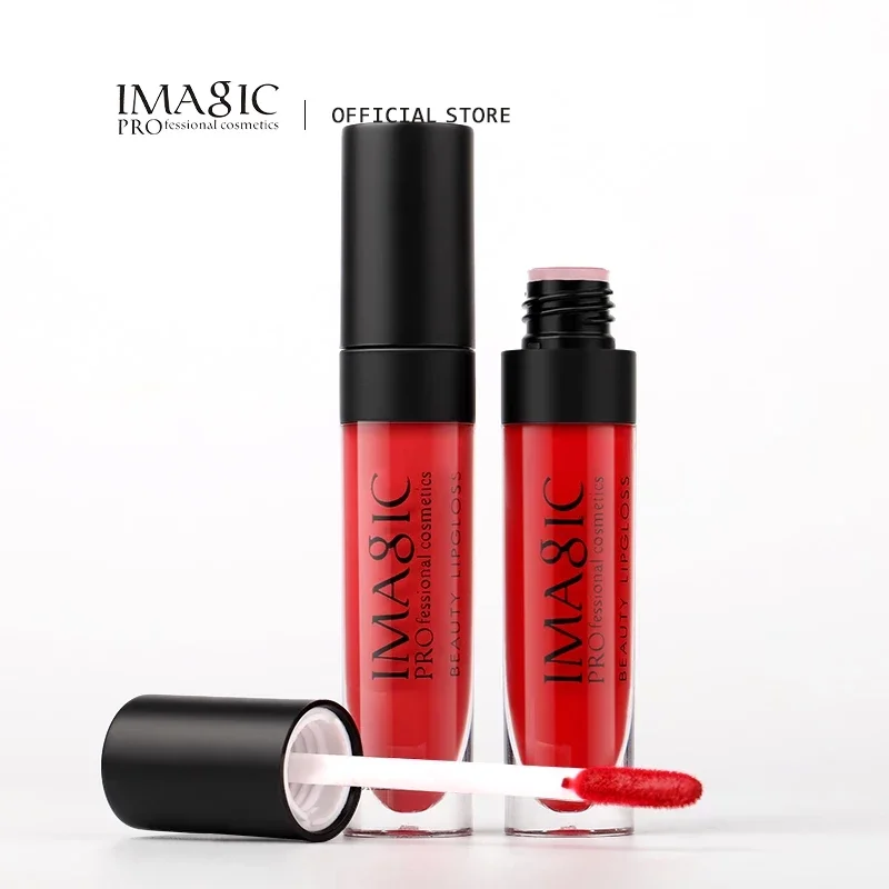 Imagic 1Pcs Matte Sexy Matte Lipgloss Lipgloss Waterproof Long Lasting Gloss Beauty Makeup Lip Gloss Fashion Lip